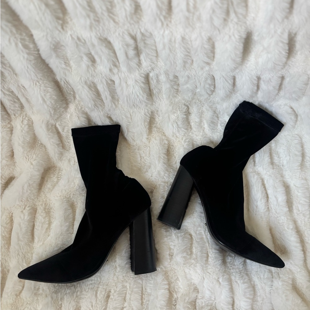 Tony Bianco’s Unique Sock Boot - Black Velvet